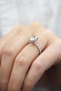 Oval Diamond Hidden Halo Engagement Ring